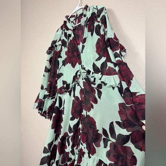 Free People Hearts Run Wild Maxi Dress large EUC H - Picture 6 of 10